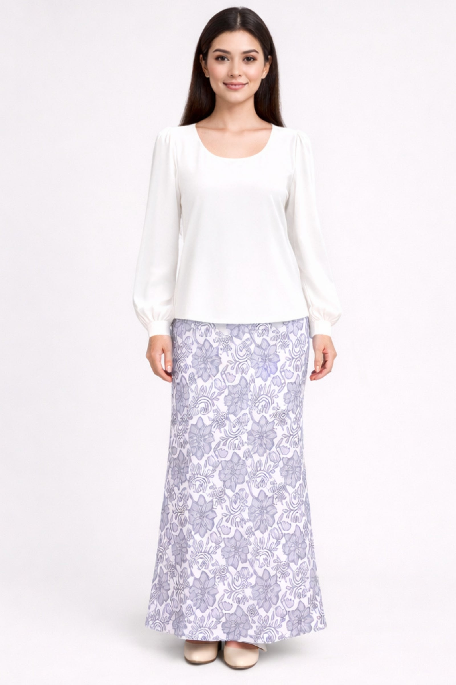 Esme Stretchable Skirt - White