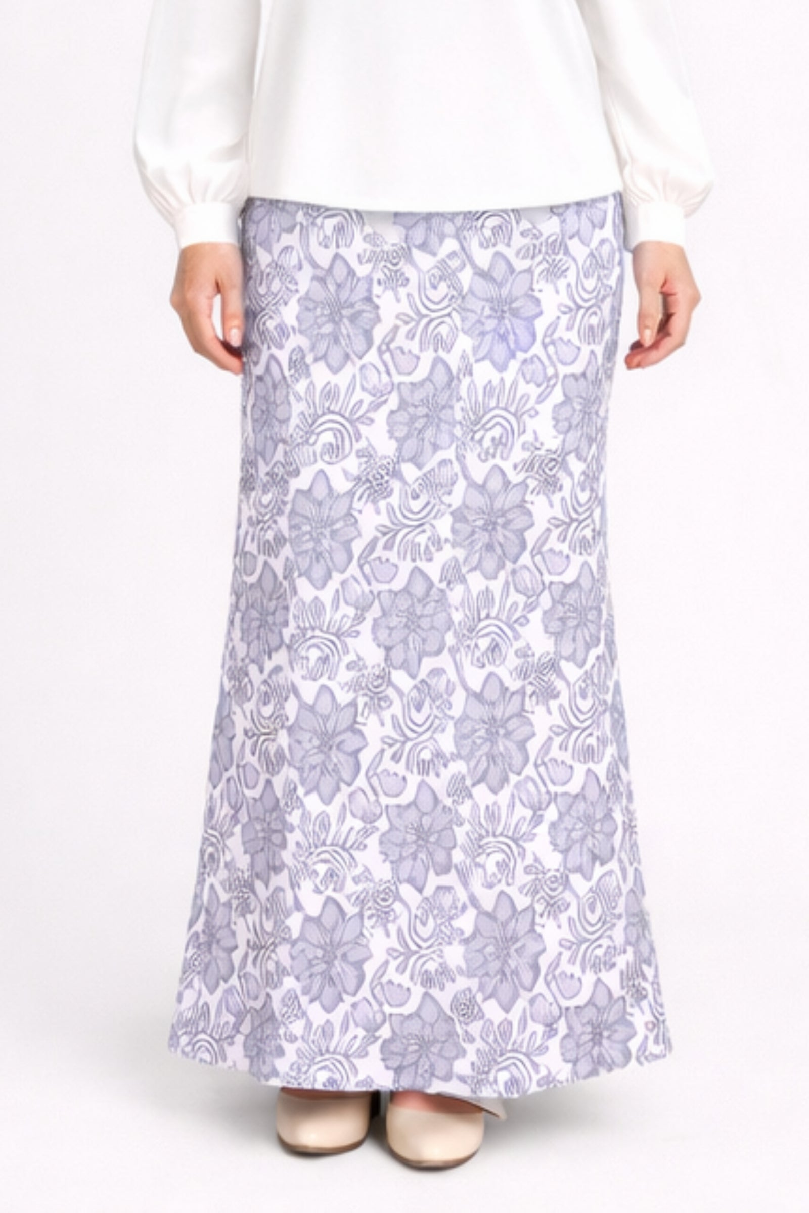 Esme Stretchable Skirt - White