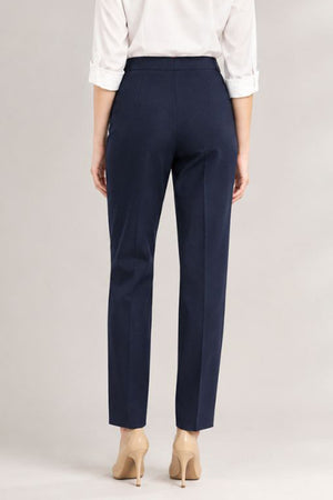 Straight Cut Office Pants - Blue