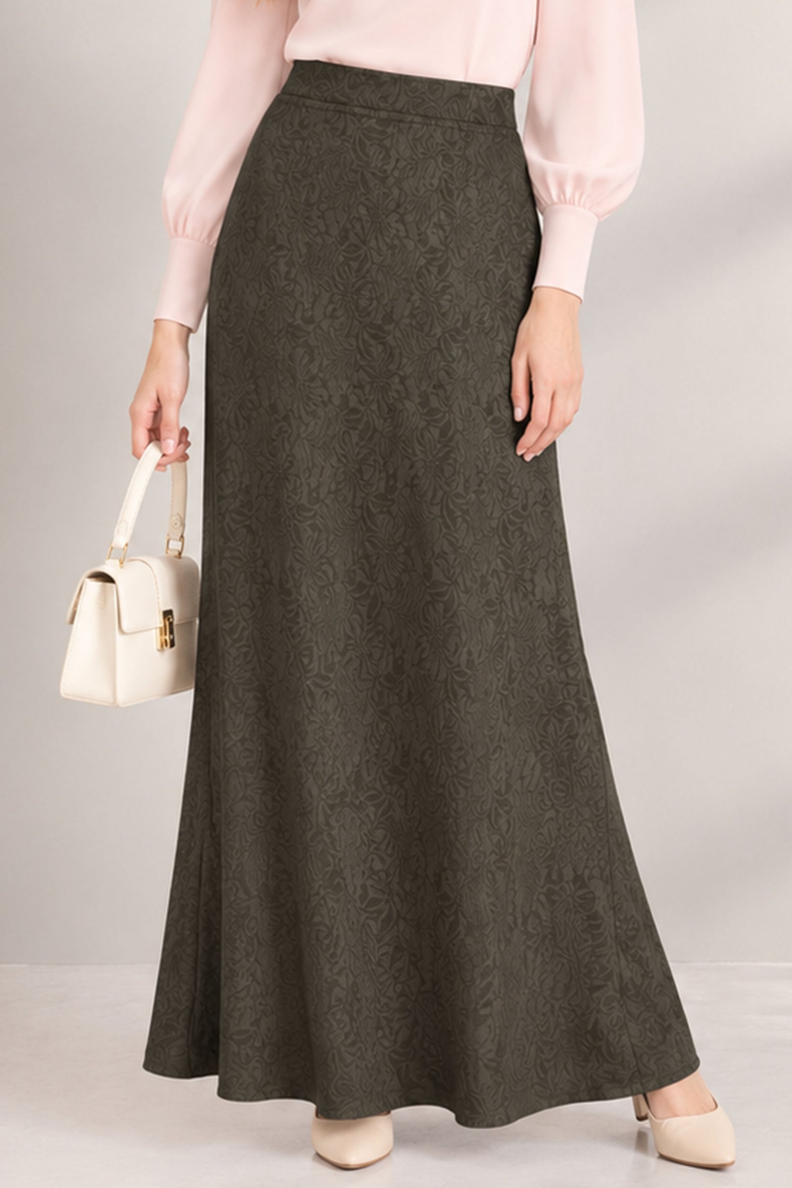 Lauder Stretchable Skirt - Brown