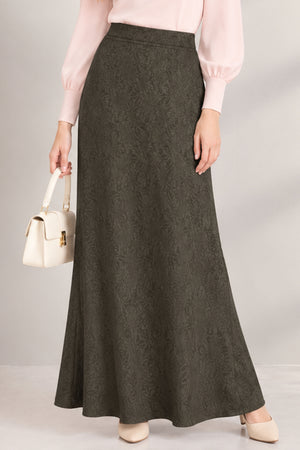 Lauder Stretchable Skirt - Brown