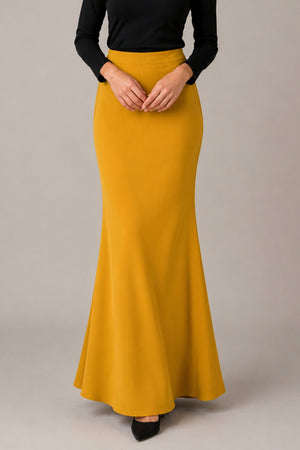 Plain Skirt Duyung - Mustard