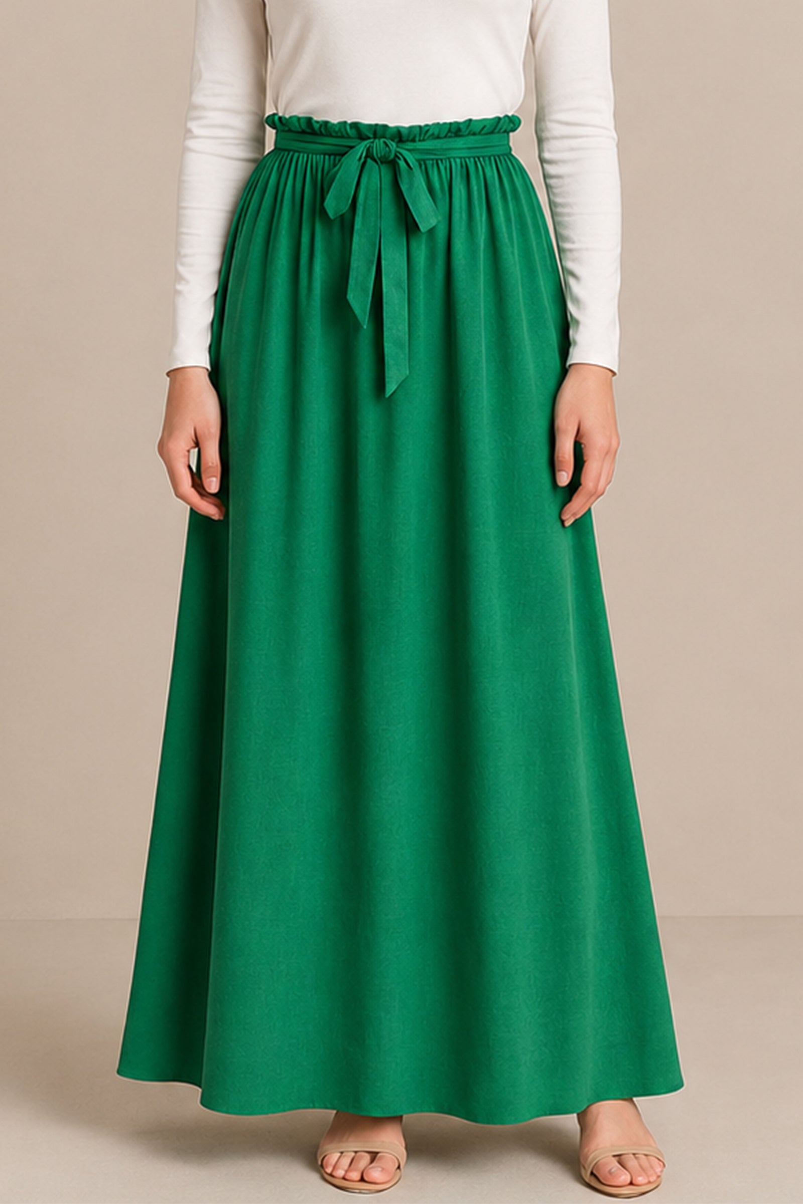 Ruby Chiffon Skirt - Green