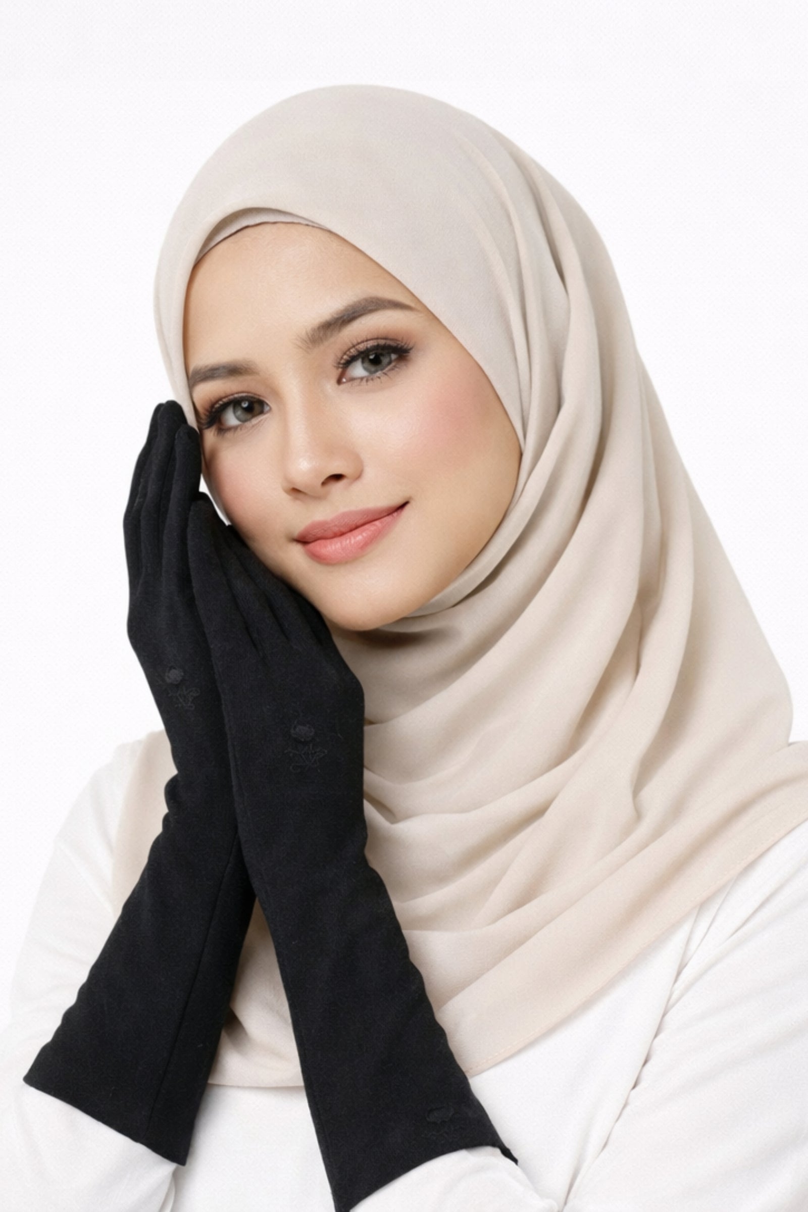 Hand Socks with Rose Embroidery (3 Pairs)