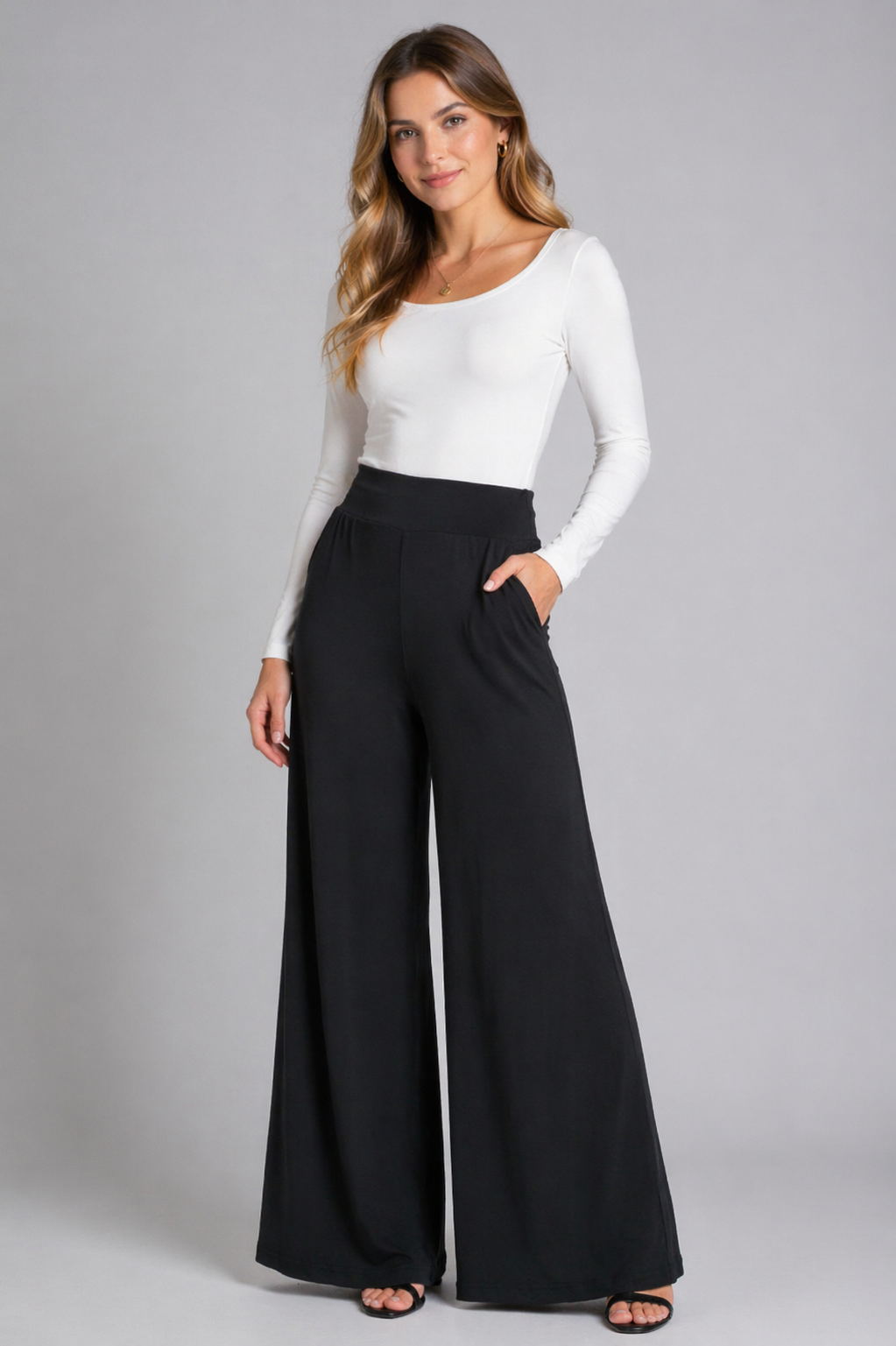 Palazzo Pant - Grey