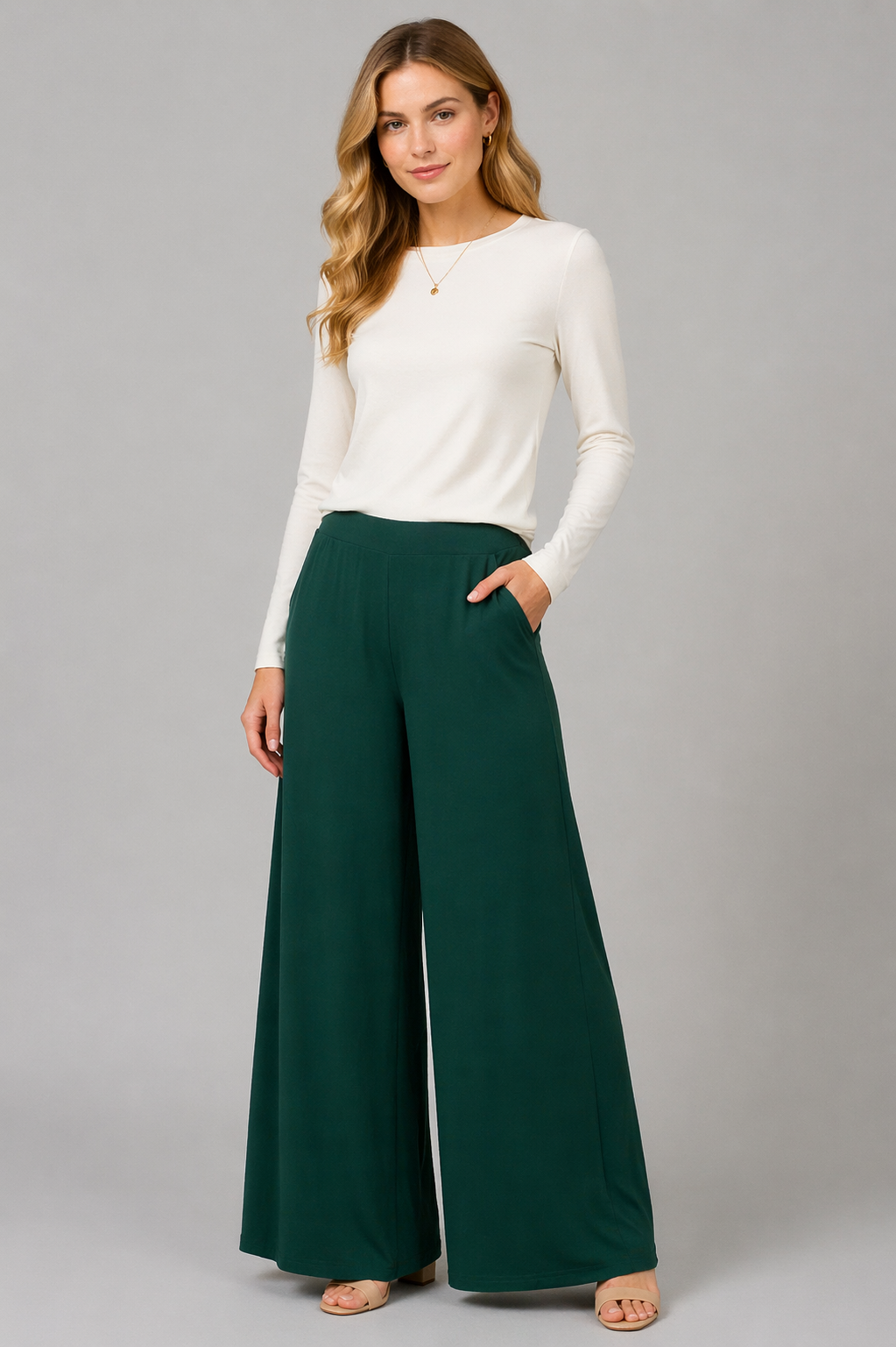 Palazzo Pant - Green