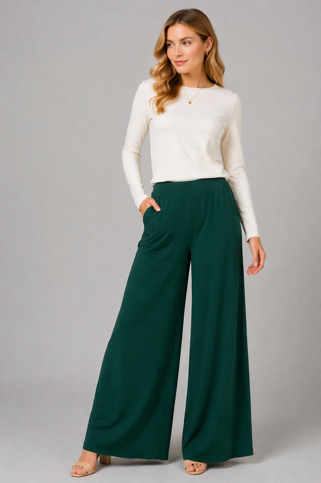 Palazzo Pant - Green