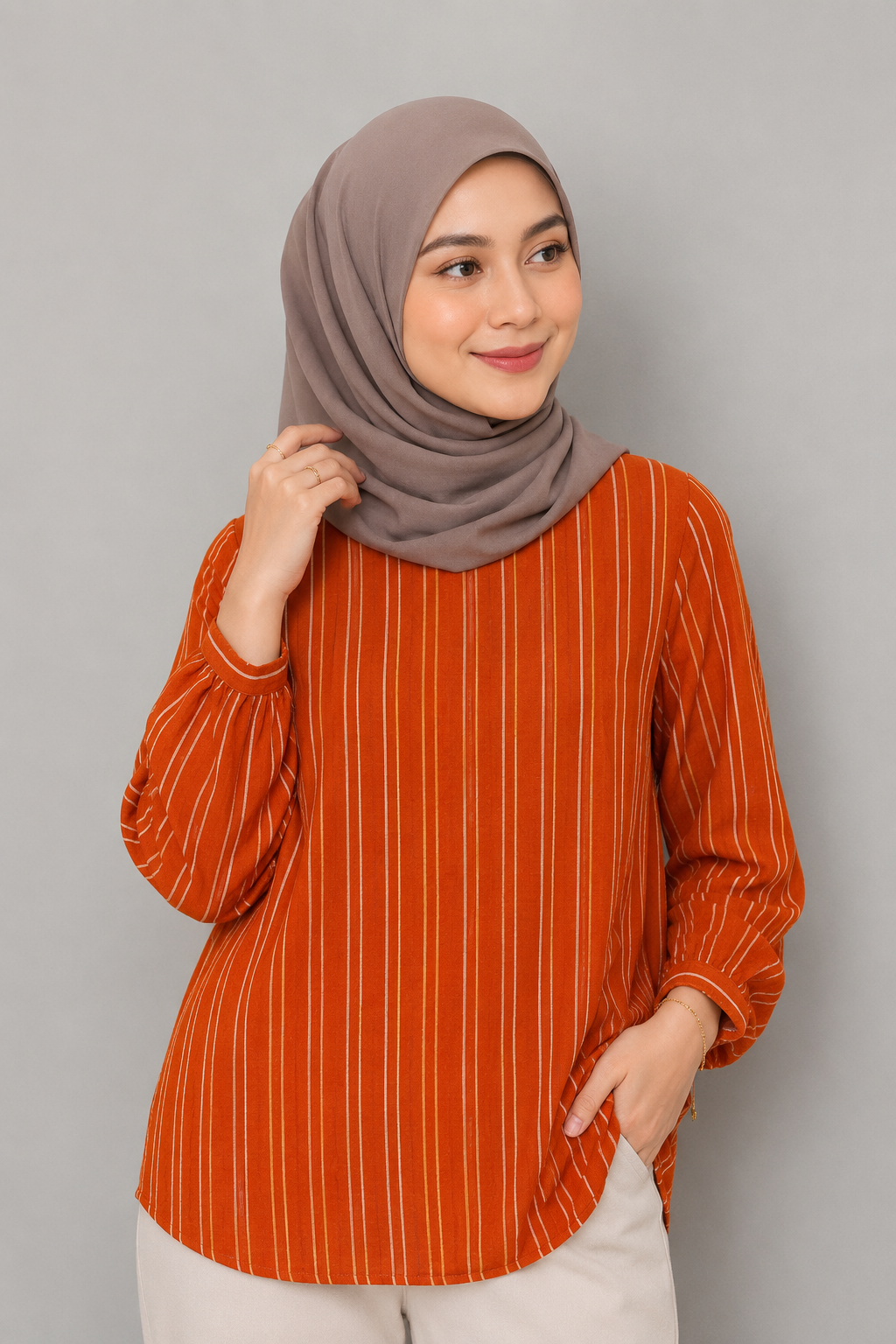 Stripe Cotton Blouse