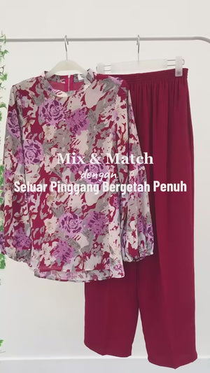 Rubber Waist Pant (Seluar Pinggang Bergetah) - Maroon