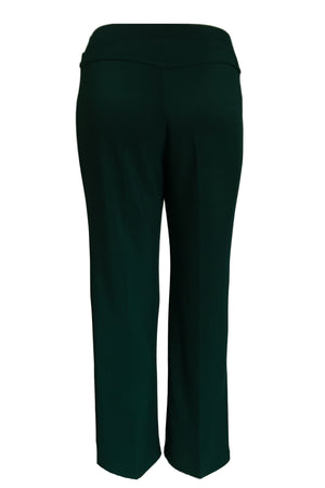 Plain Pants with Zipper Pocket - Green