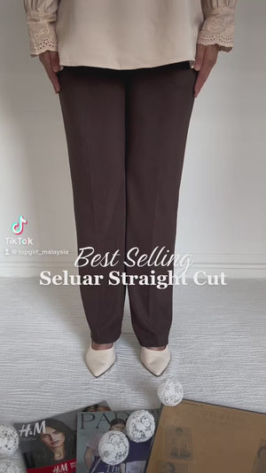 Plain Pants with Zipper Pocket - Green