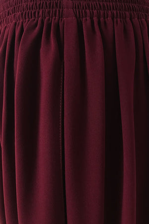 Rubber Waist Pant (Seluar Pinggang Bergetah) - Maroon