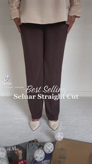 Plain Pants with Zipper Pocket - Black