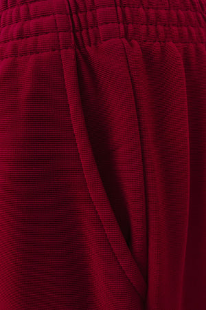 Rubber Waist Pant (Seluar Pinggang Bergetah) - Red