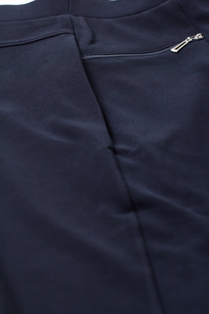 Plain Pants with Zipper Pocket - Blue