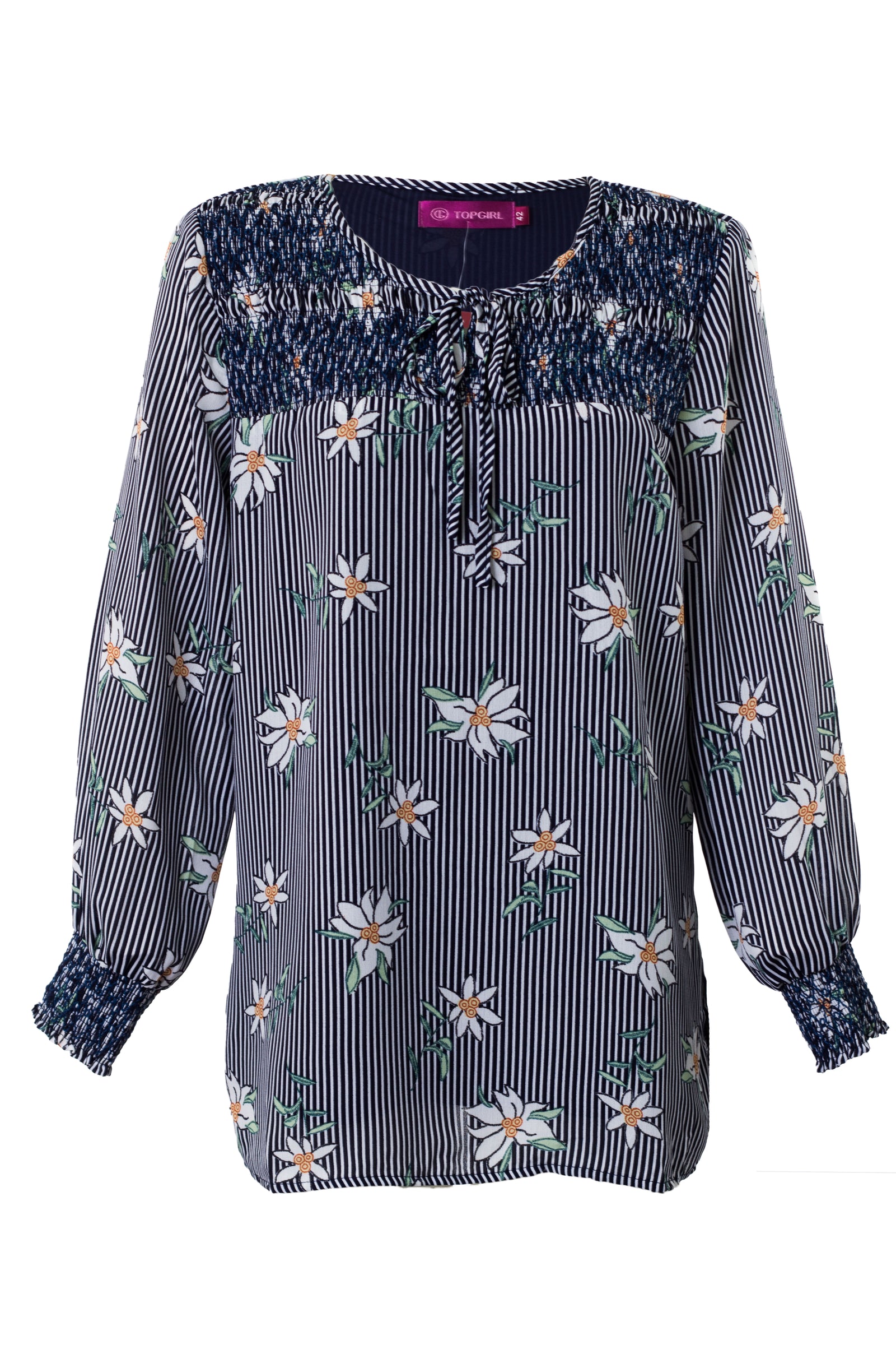 Floral Stripe Blouse