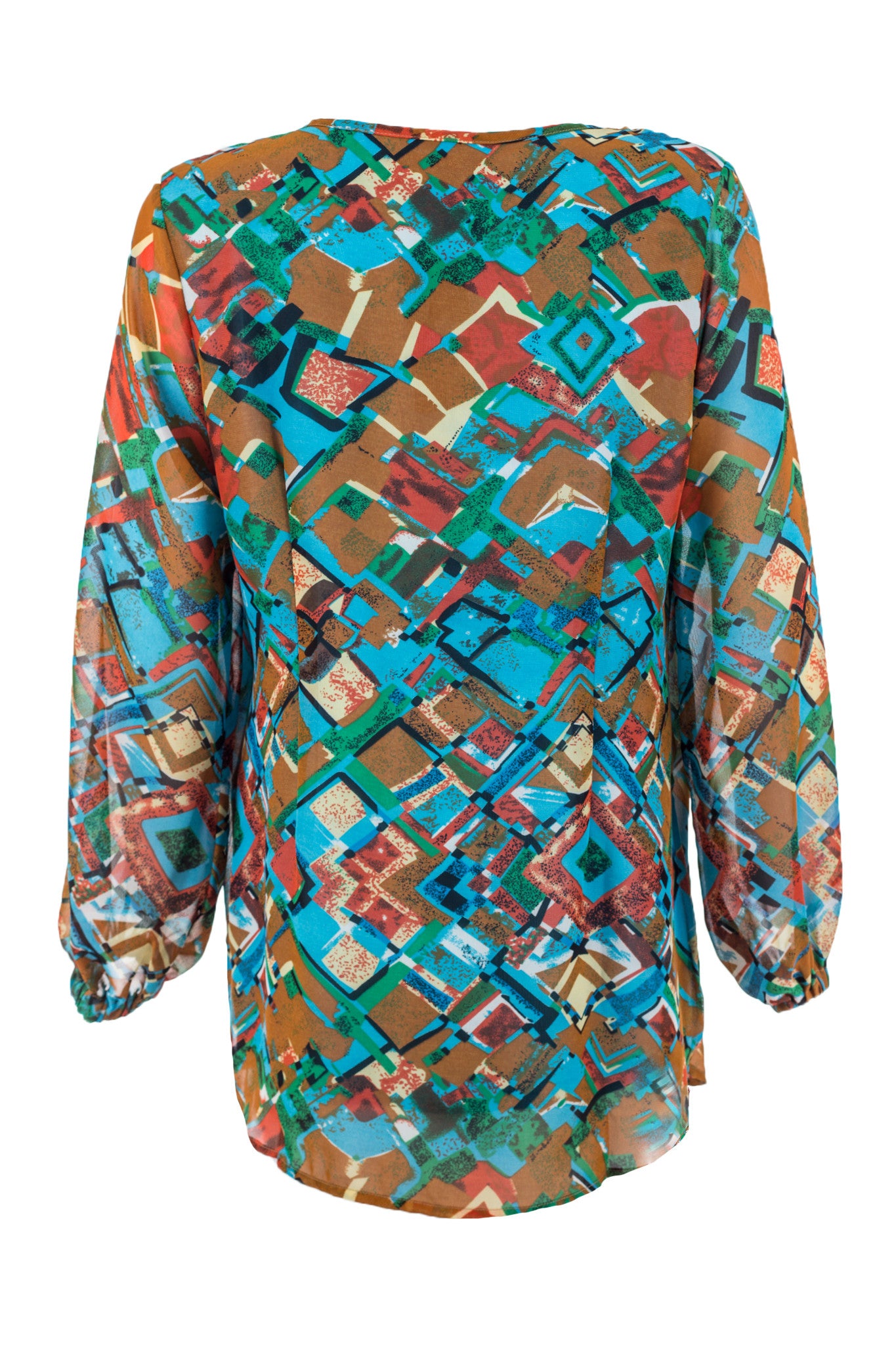 Geo Print Blouse