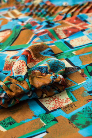 Geo Print Blouse