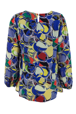 Geo Layered Front Blouse