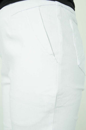 Pant without Zipper - White