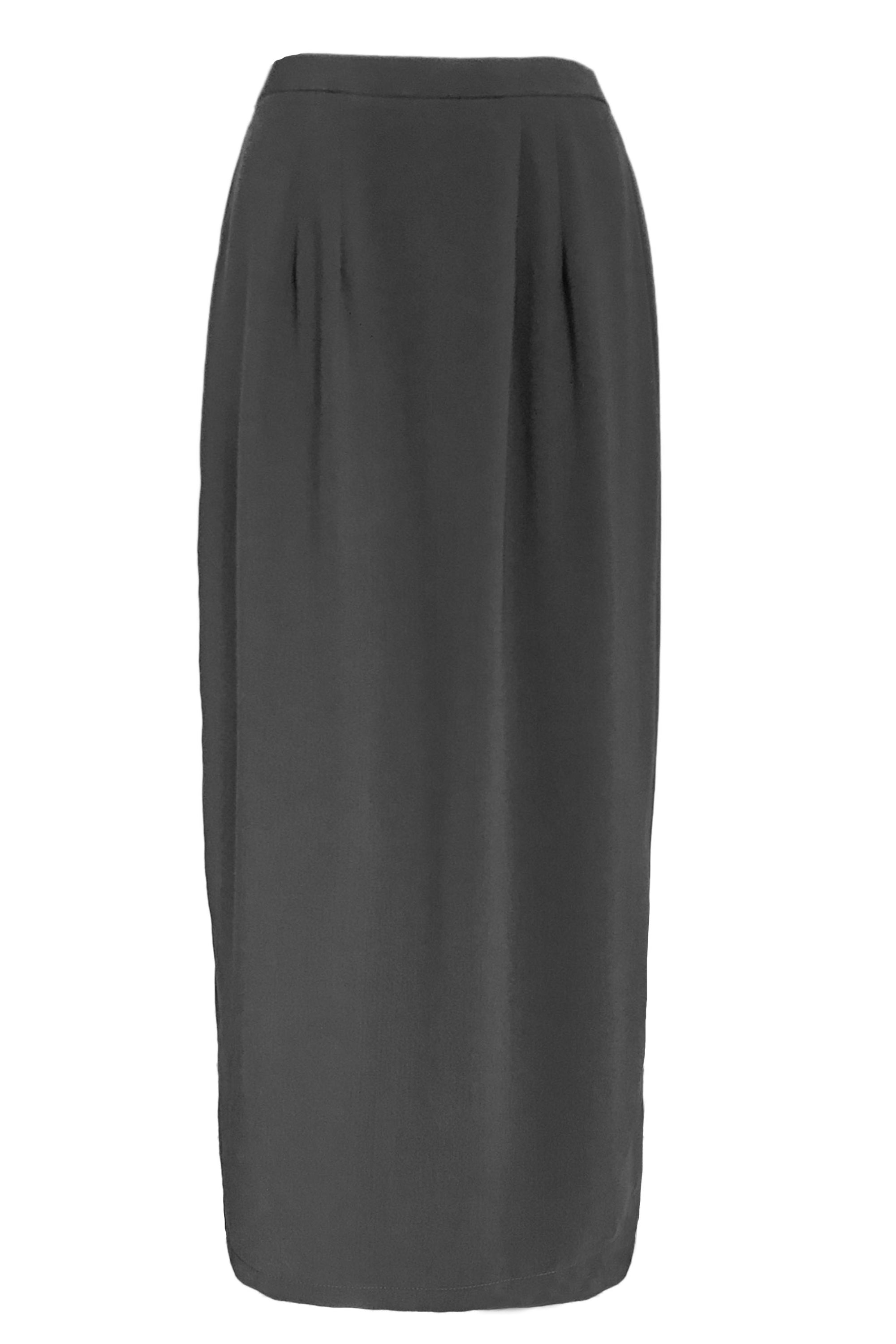 Office Skirt (Skirt Susun Belakang) - Grey