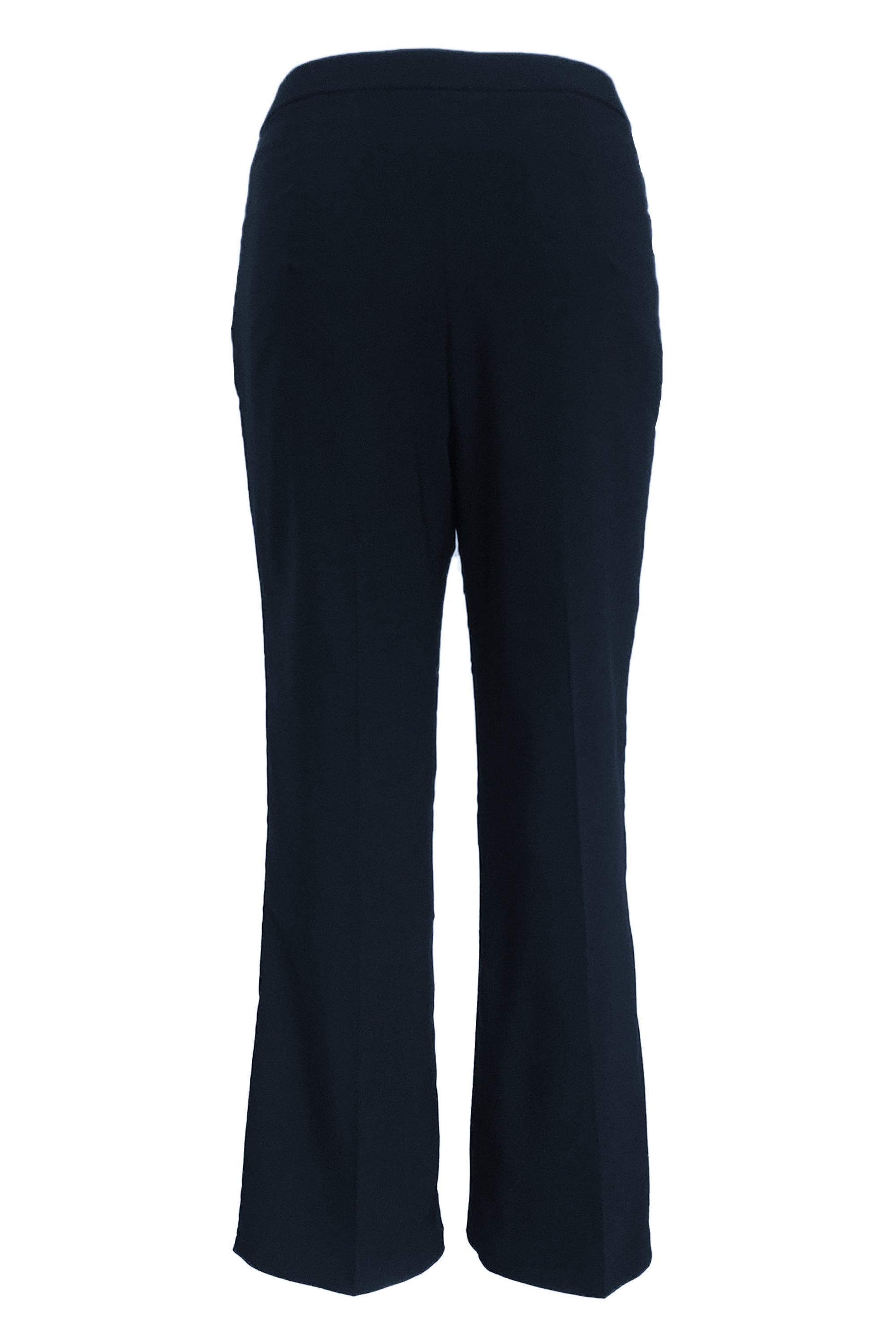 Stretchable Straight Cut Office Pants - Blue