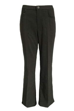 Stretchable Straight Cut Office Pants - Grey