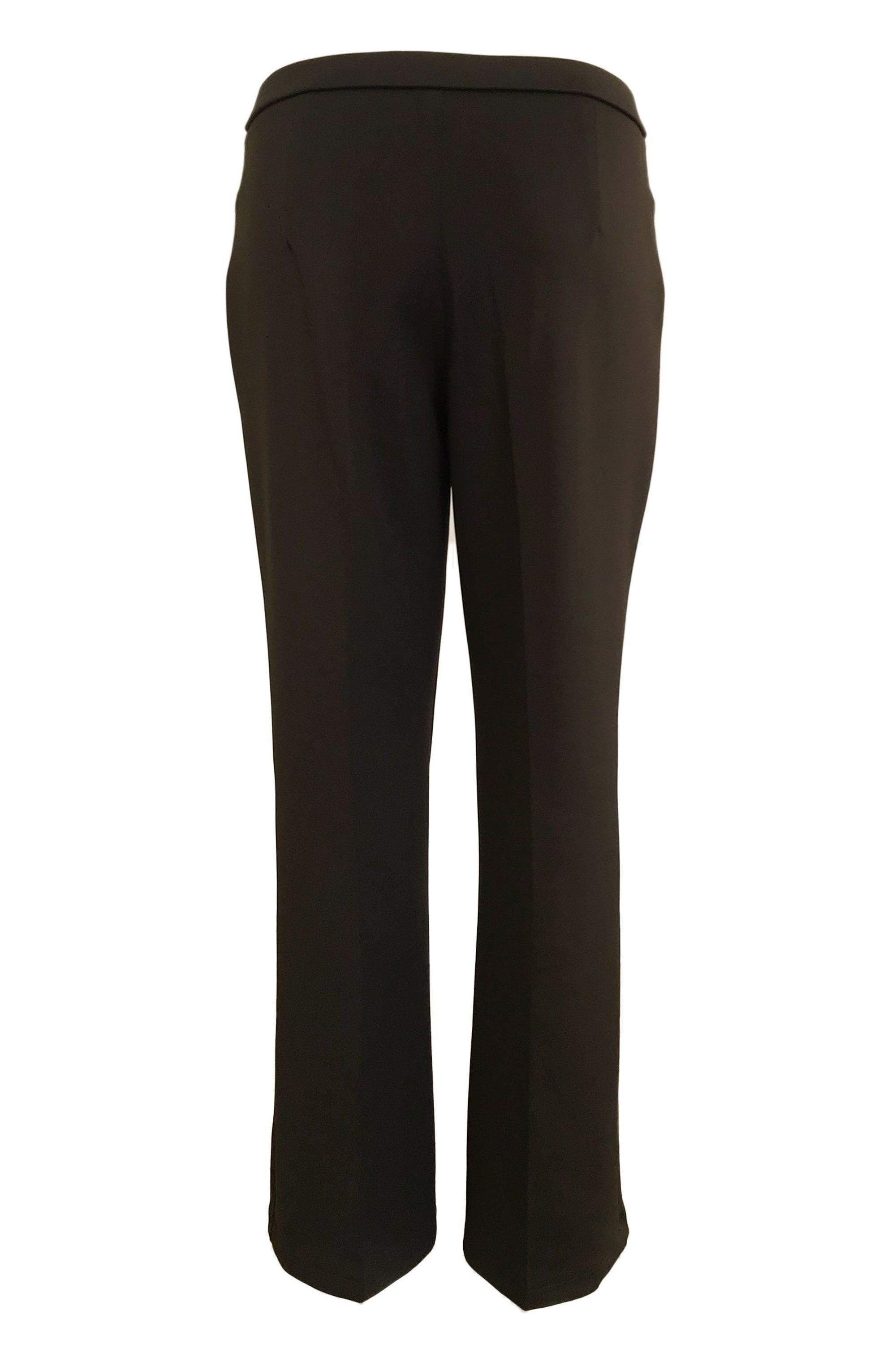 Stretchable Boot Cut Office Pants - Brown