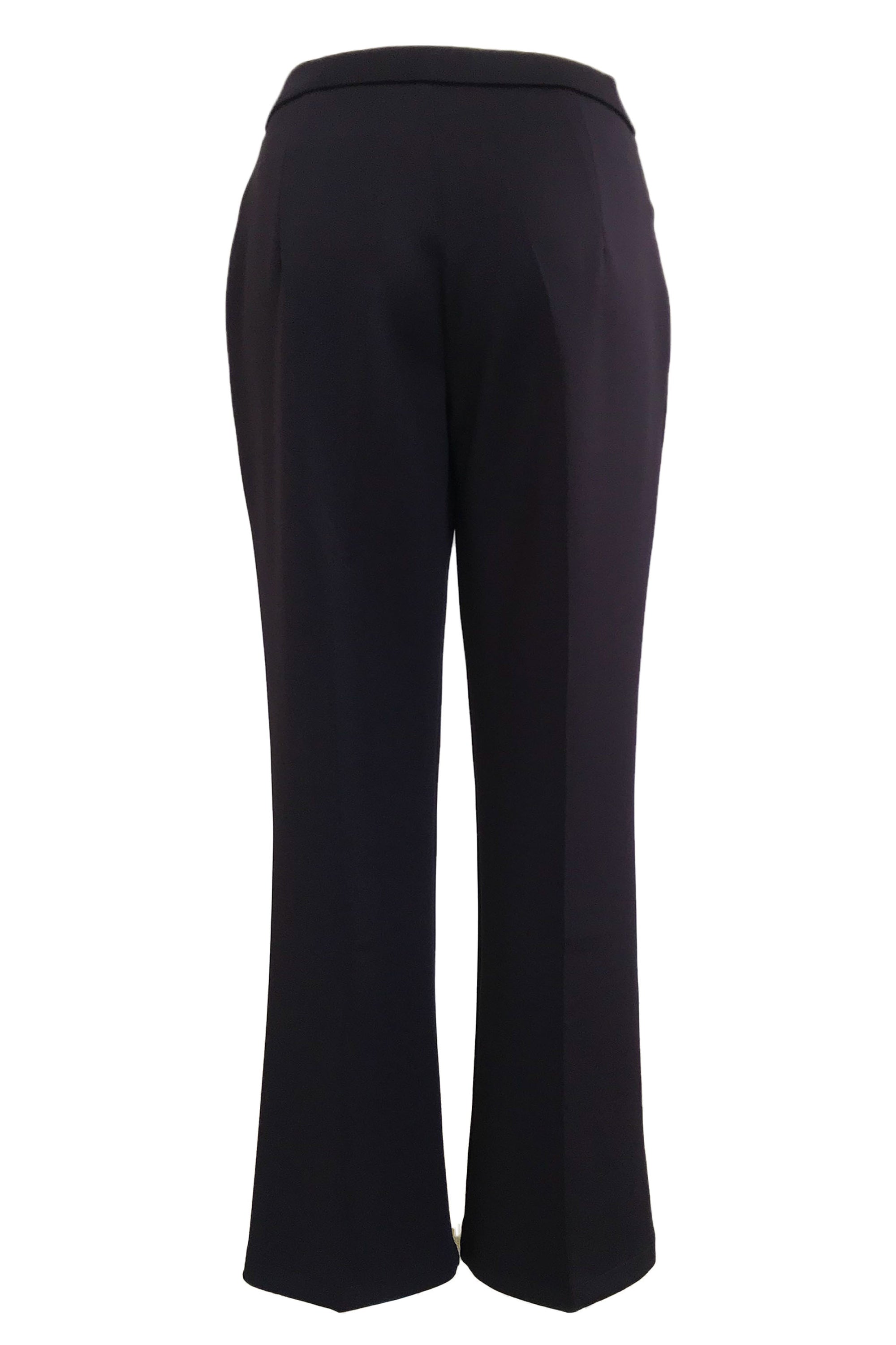 Stretchable Boot Cut Office Pants - Purple