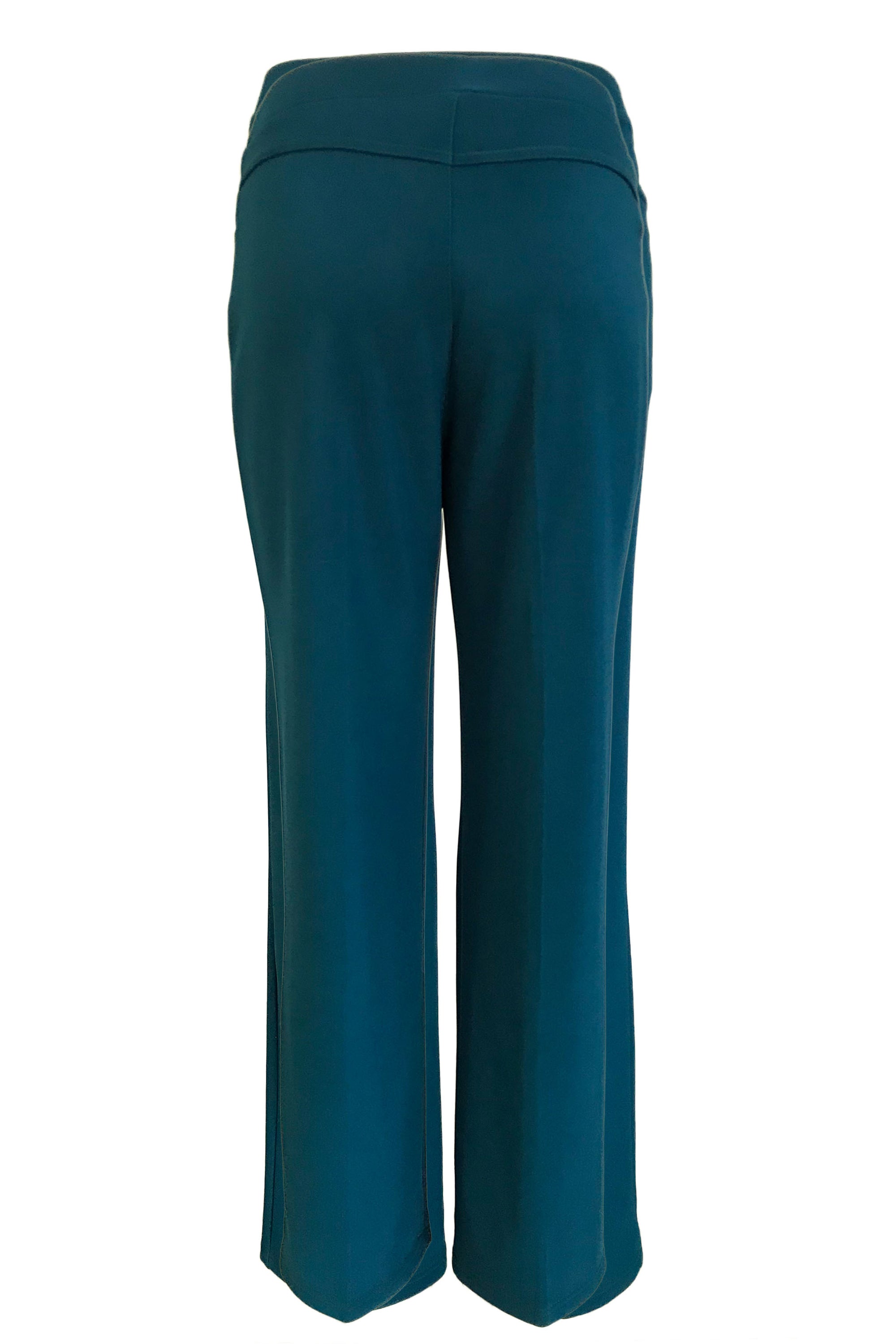 Straight Cut Plain Pants - Turquoise